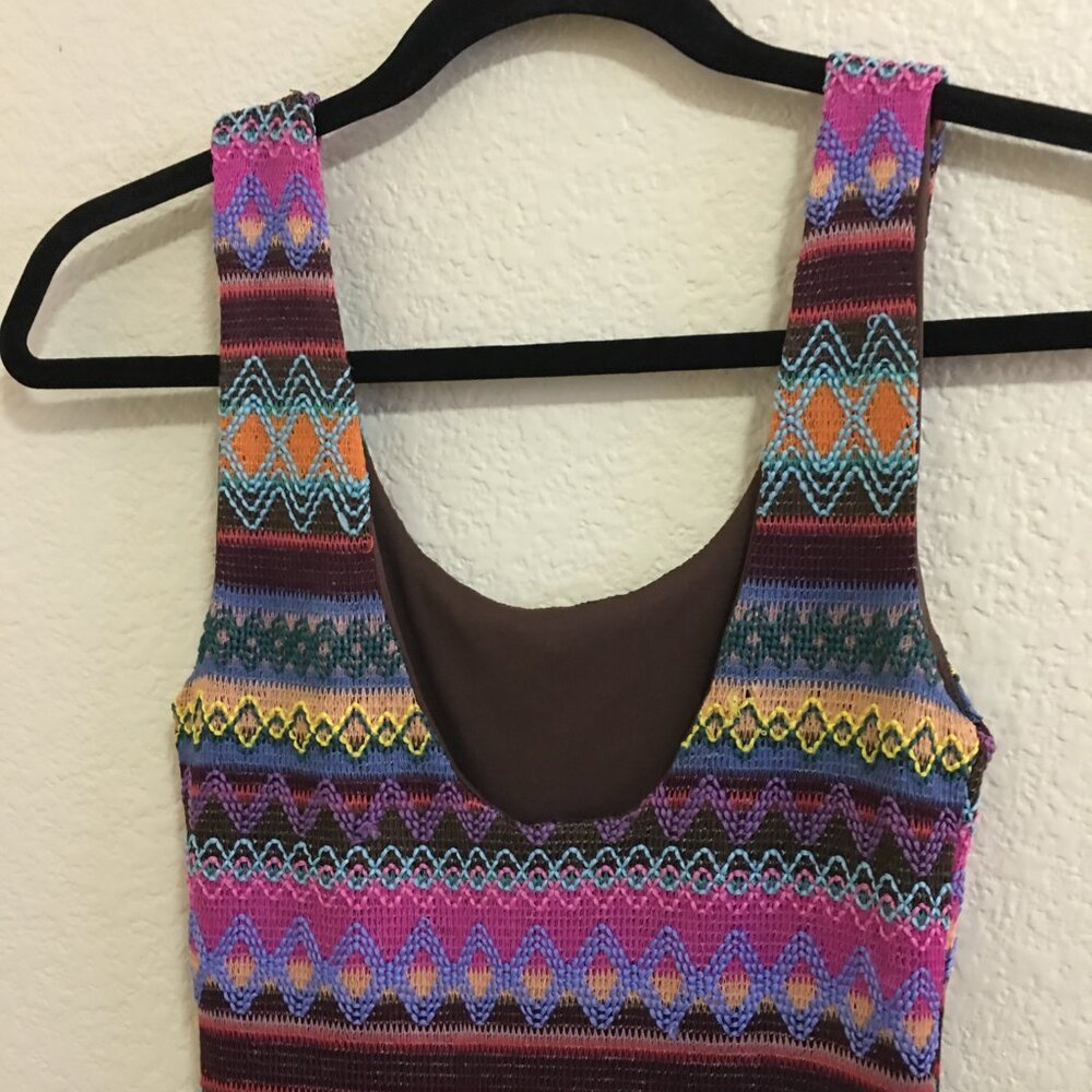 ESTAM Multicolor Knit Dress, Sz S - Picture 3 of 9